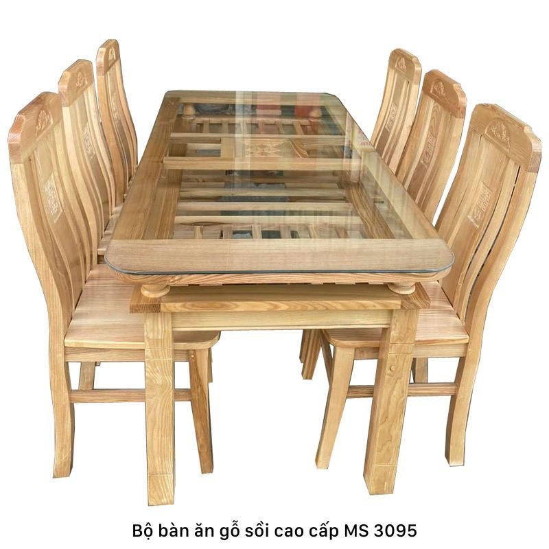 Bộ bàn ăn 6 ghế gỗ tự nhiên Bộ bàn ăn 6 ghế gỗ tự nhiên