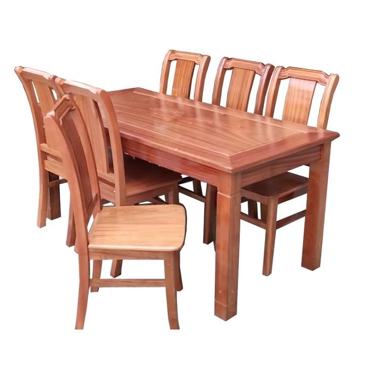 Bộ bàn ăn gỗ xoan đào 6 ghế MS 2901