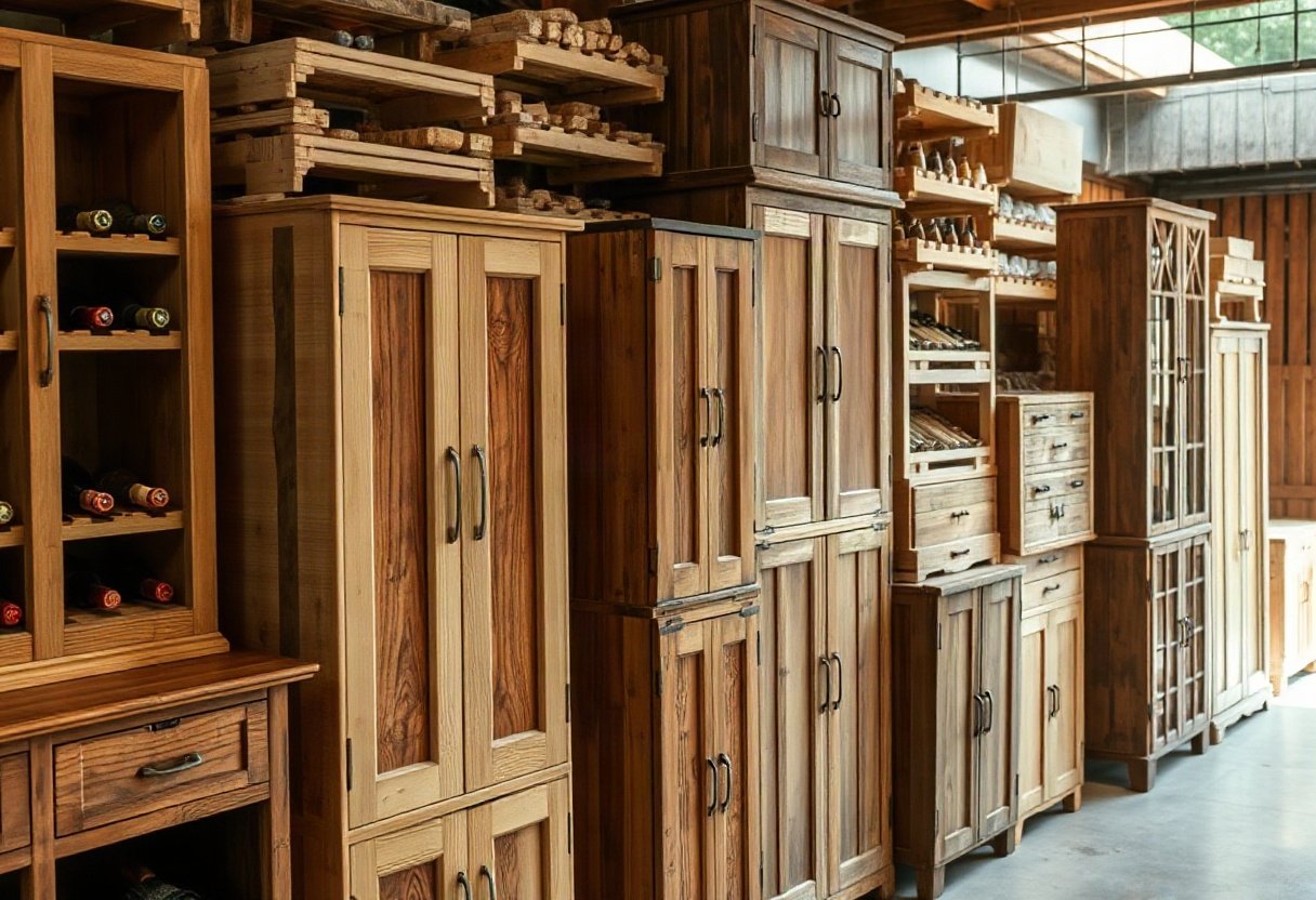 Các loại gỗ tự nhiên dùng làm tủ rượu