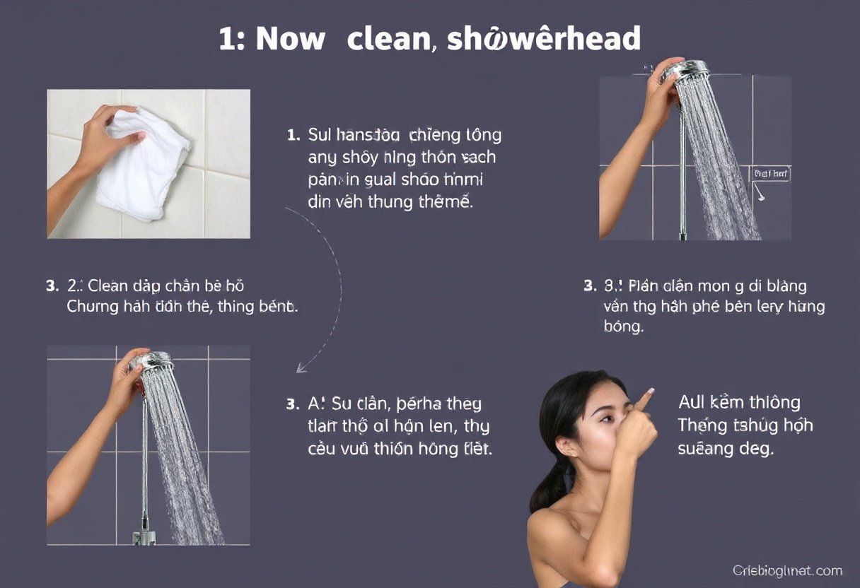 Cách vệ sinh vòi hoa sen đúng cách