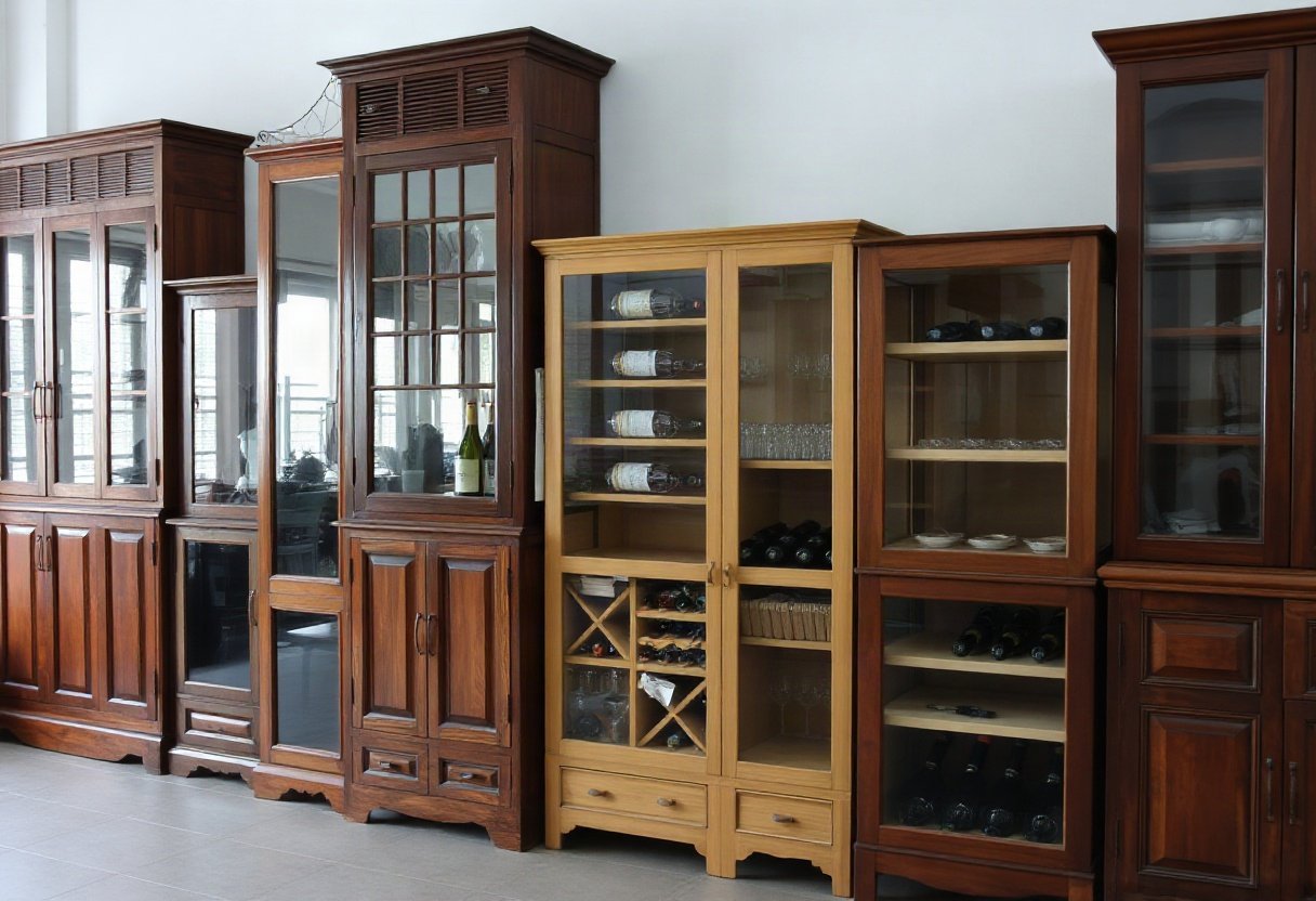 Chất liệu tủ rượu hợp mệnh