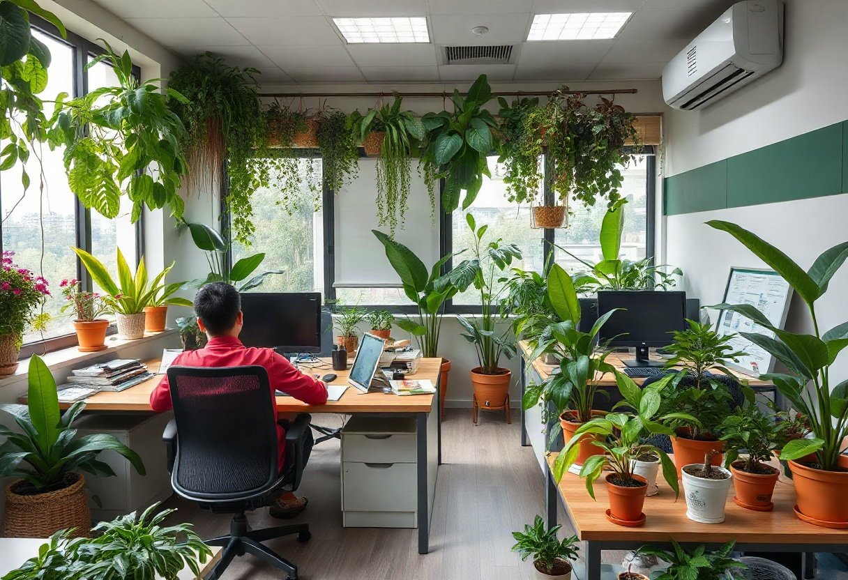 Có nên sử dụng cây xanh trong phòng giám đốc?