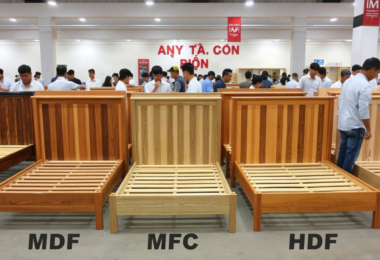 Đặc điểm của giường ngủ gỗ công nghiệp