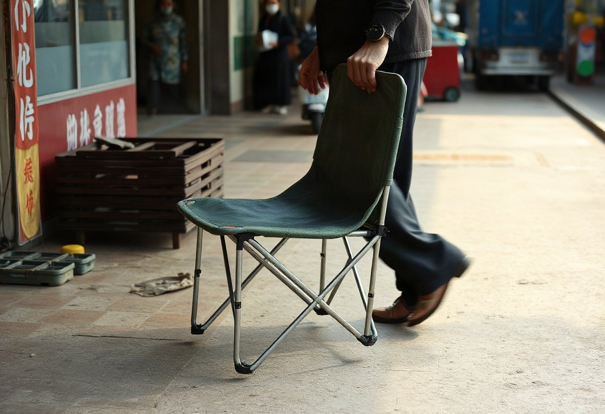 Ghế bố xếp gọn nhẹ dễ dàng di chuyển