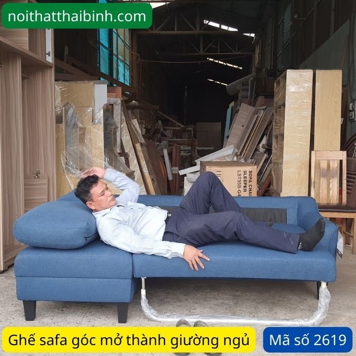 Ghế kéo ra thành giường Ghế sofa mở ra thành giường ngủ MS 2619 - bề mặt hoàn thiện