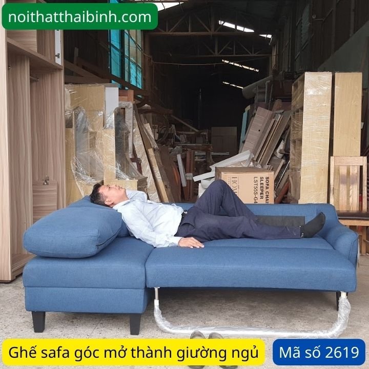 Ghế sofa kéo ra thành giường ngủ Ghế sofa mở ra thành giường ngủ MS 2619