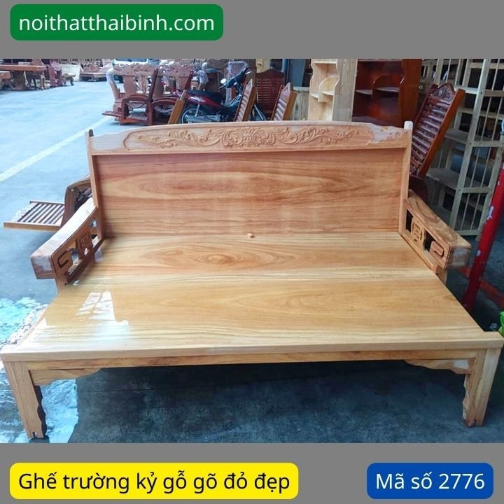 Bộ trường kỷ gỗ gõ đỏ