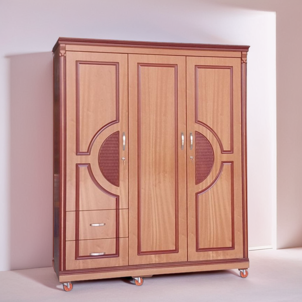 Tủ quần áo gỗ MDF vân gỗ tự nhiên