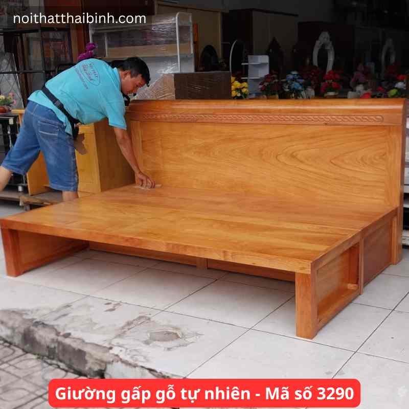 Giường gấp gỗ tự nhiên