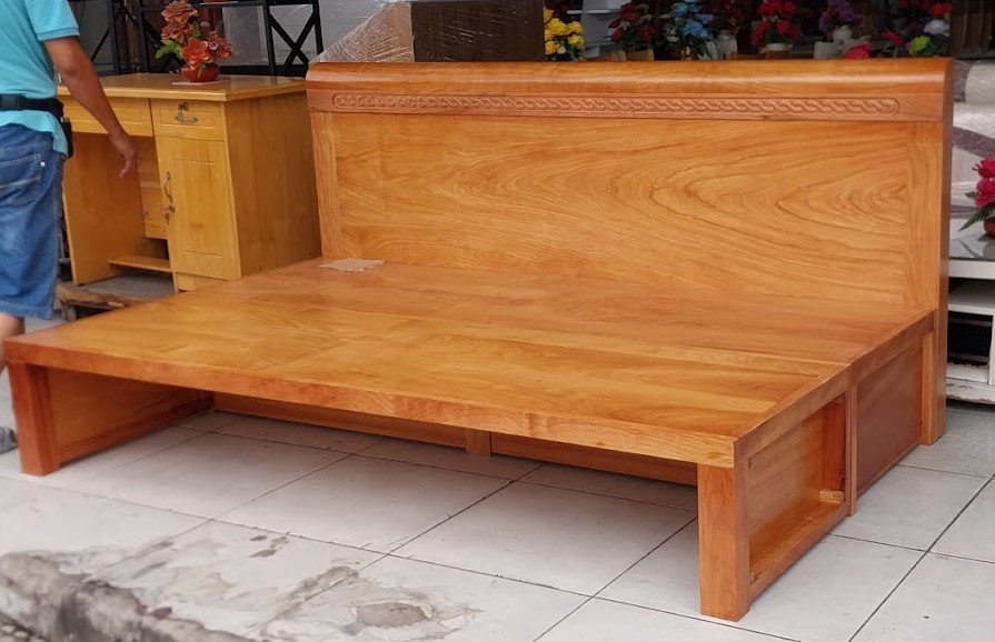 Giường gấp gỗ tự nhiên cao cấp MS 3290