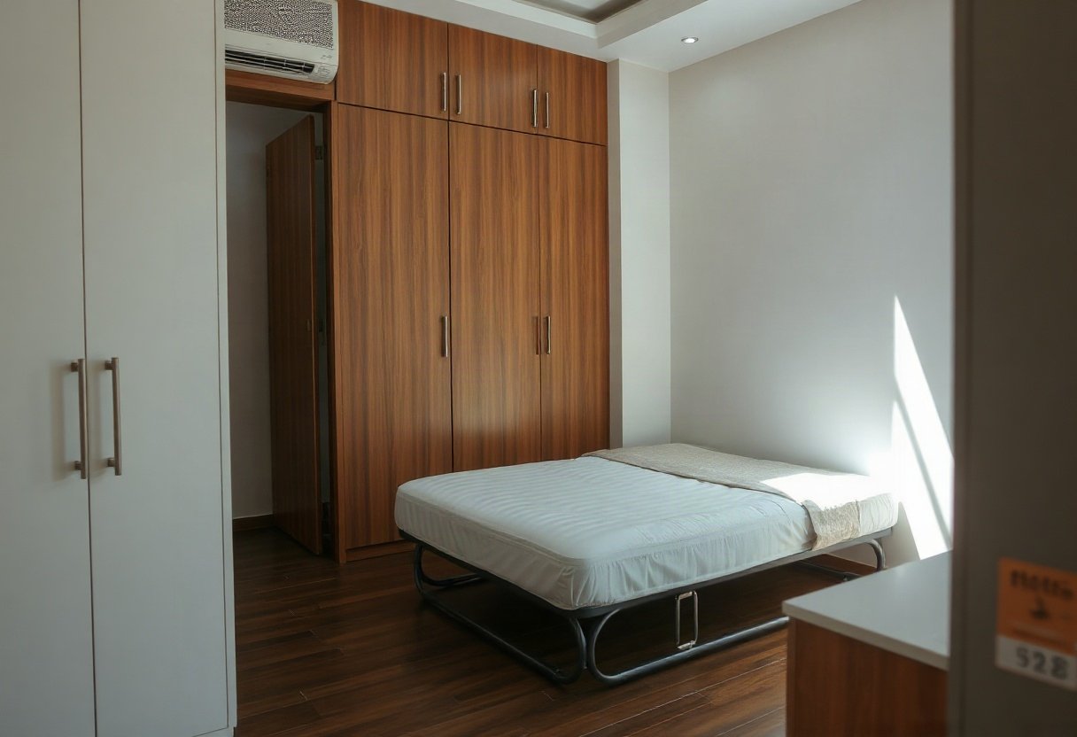 Giường gấp thông minh tối ưu không gian trong căn hộ