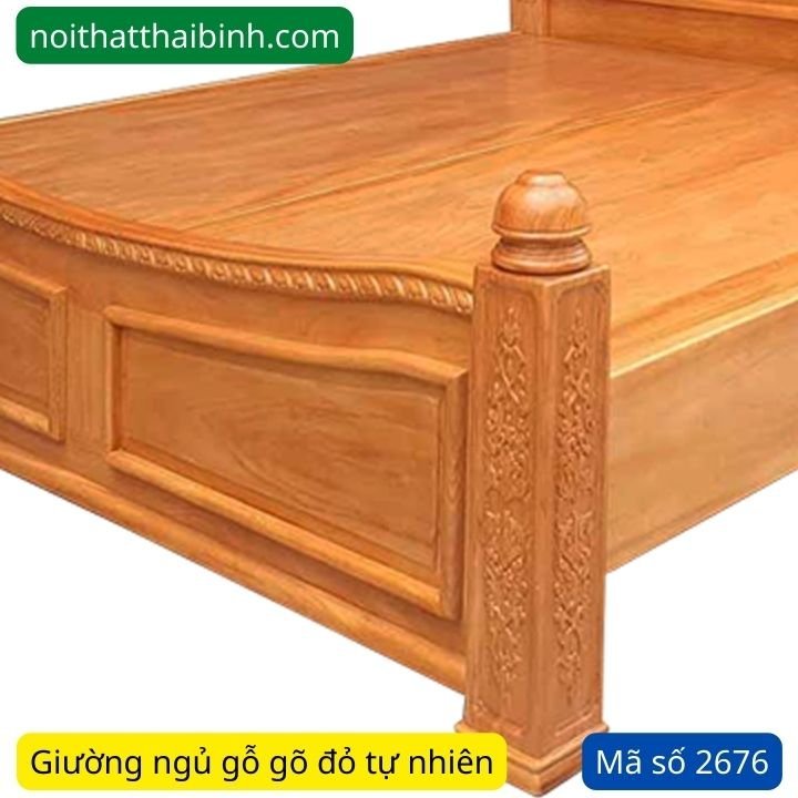 Giường Gỗ Gõ Đỏ 100% Cao Cấp 1m6x2m Giường Gỗ Gõ Đỏ 100% Cao Cấp 1m6x2m