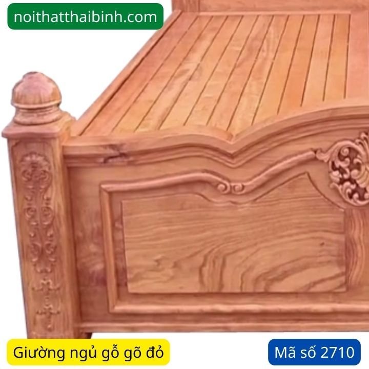Giường gỗ gõ đỏ Giường gỗ gõ đỏ