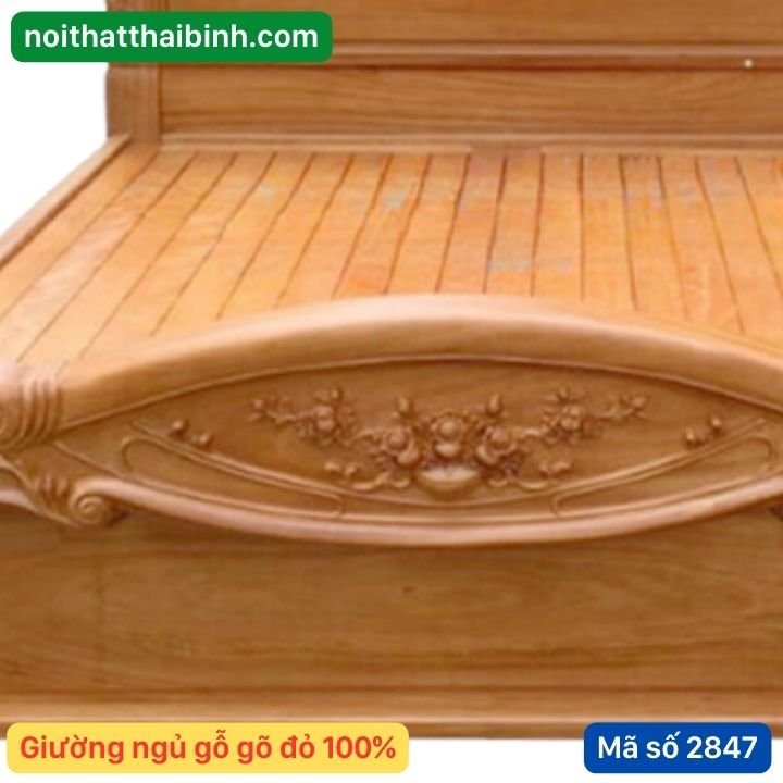 Giường gỗ gõ đỏ hiện đại Giường gỗ gõ đỏ hiện đại