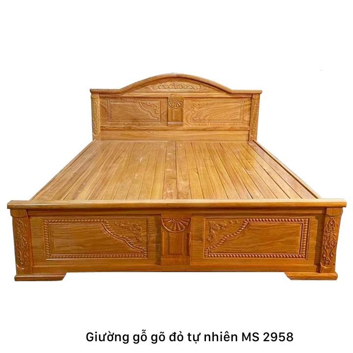 Giường gỗ gõ đỏ cao cấp Giường gỗ gõ đỏ cao cấp