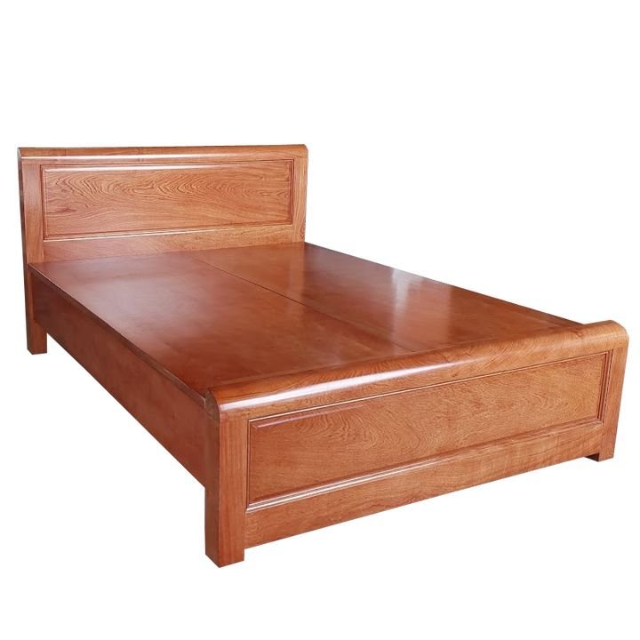 Giường ngủ gỗ tự nhiên vân hương đá vạt phản