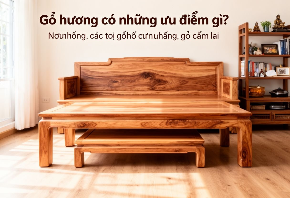 các loại gỗ quý hiếm - Gỗ hương có những ưu điểm gì?