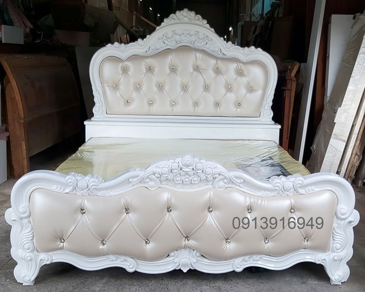 Giường ngủ tân cổ điển MS 1953 - nhìn tổng thể