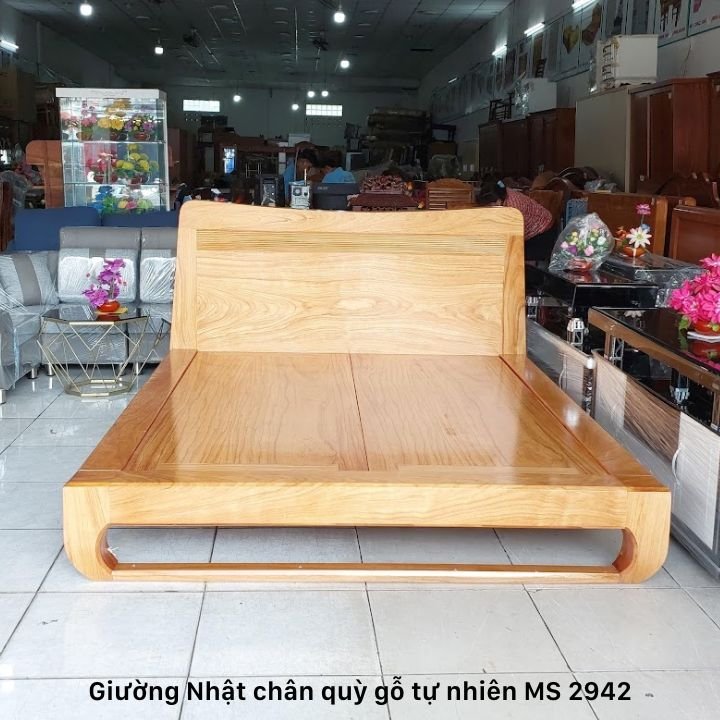 Giường Nhật chân quỳ gỗ