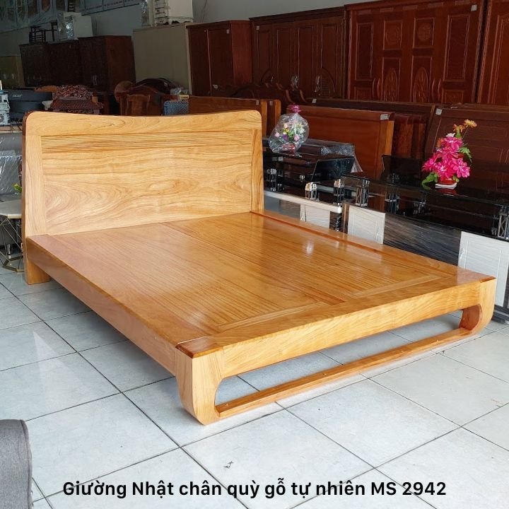 Giường Nhật chân quỳ gỗ tự nhiên