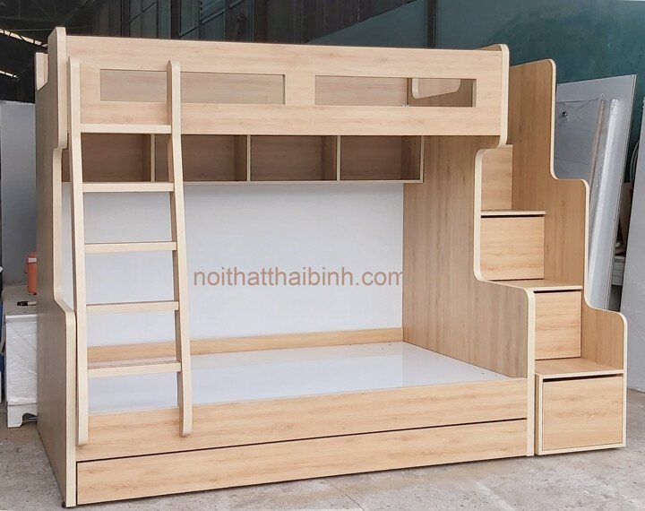 Giường tầng cao cấp MS 1495 - góc nghiêng