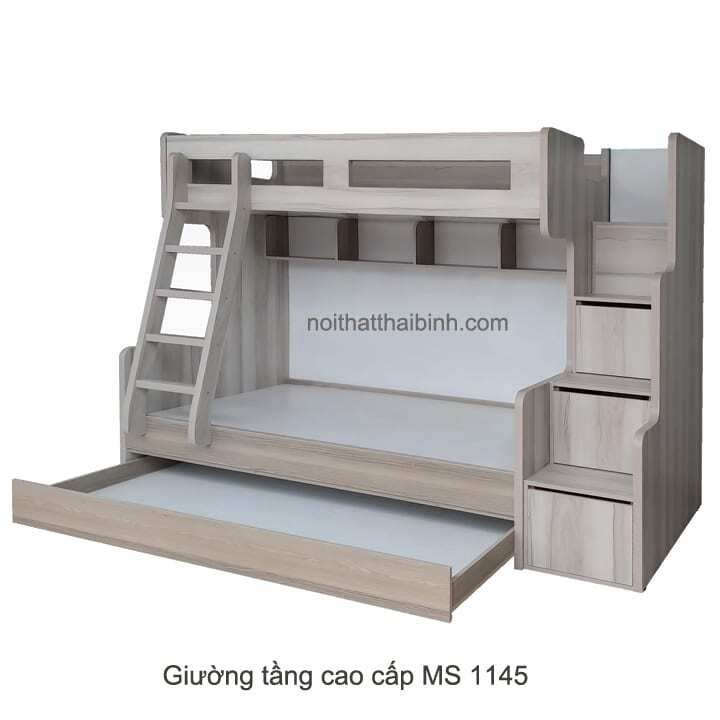 Giường Ngủ Hai Tầng Cao Cấp MS 1145 - kỹ thuật đóng mộng chắc chắn