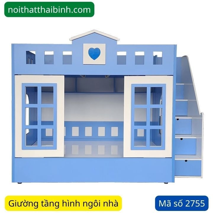 Giường tầng hình ngôi nhà MS 2755