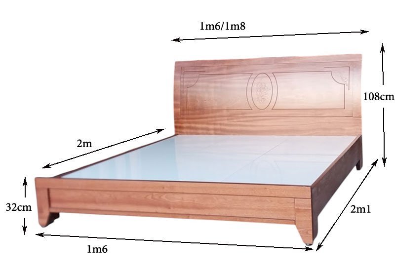 Giường 1m6x2m