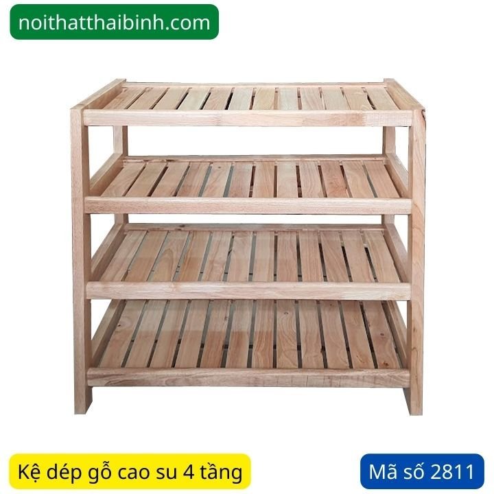 Nơi bán kệ dép gỗ 4 tầng Kệ dép gỗ 4 tầng MS 2811 | GIAO HỎA TỐC TPHCM - bề mặt hoàn thiện