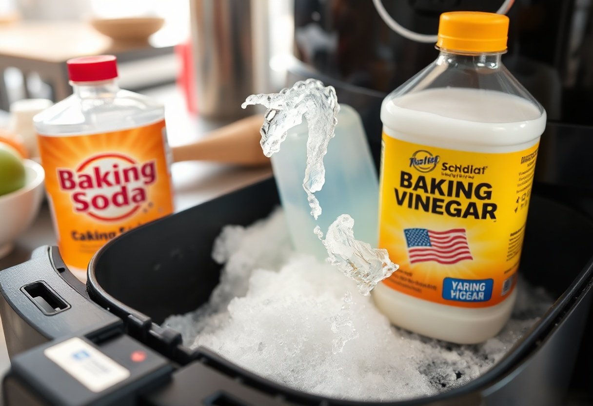 Kết hợp baking soda và giấm để làm sạch an toàn