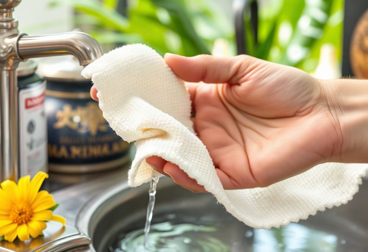 Khăn microfiber thấm nước nhanh