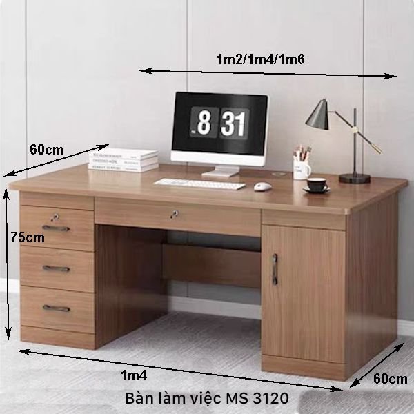 Bàn làm việc gỗ mdf MS 3120