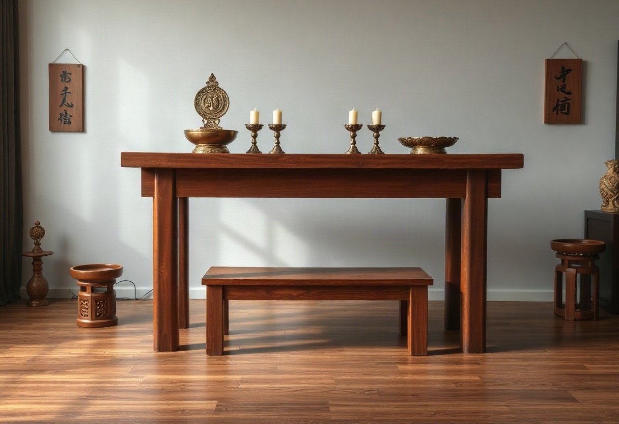 Kích thước bàn thờ gỗ gõ đỏ