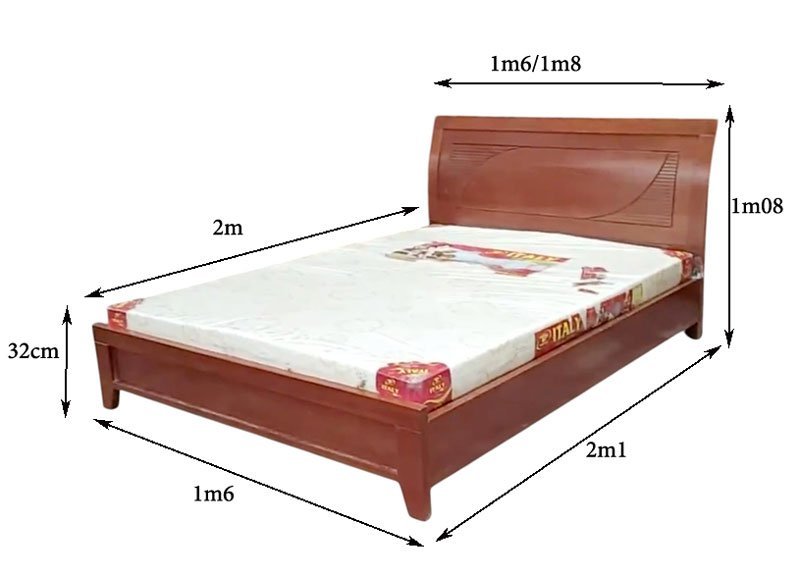 Giường gỗ mdf cao cấp