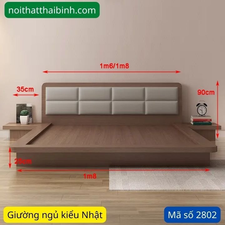 Giường bệt kiểu nhật MS 2802