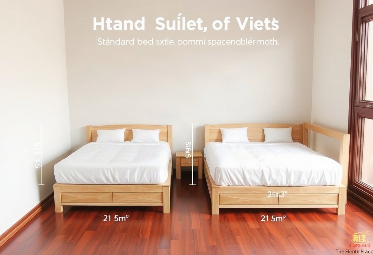Kích thước giường ngủ tiêu chuẩn
