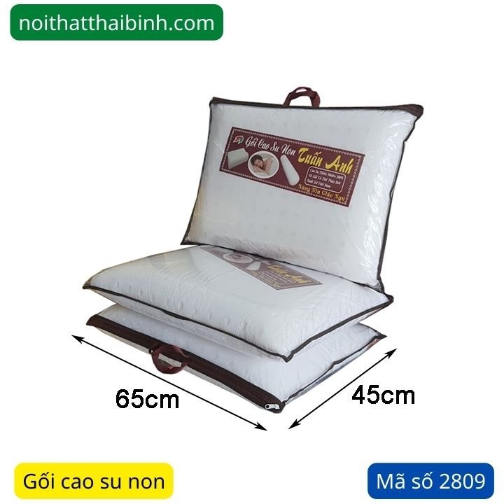 Kích thước gối cao su non