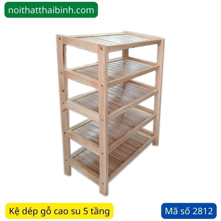 Kệ dép gỗ 5 tầng MS 2812 | GIAO HỎA TỐC TPHCM