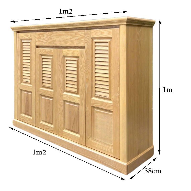 Tủ giày gỗ sồi tự nhiên MS 3180