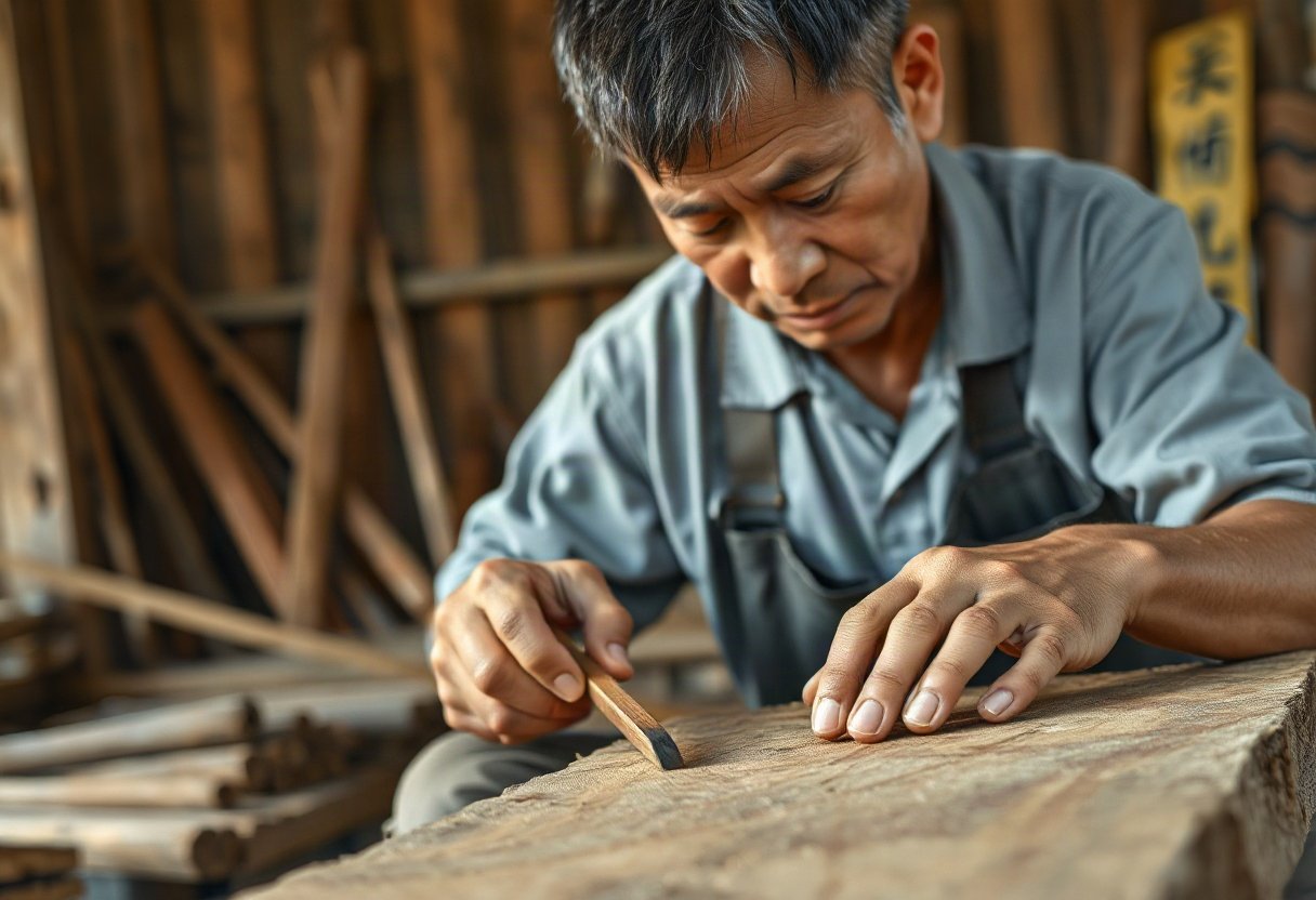 Kiểm tra chất liệu gỗ gõ đỏ
