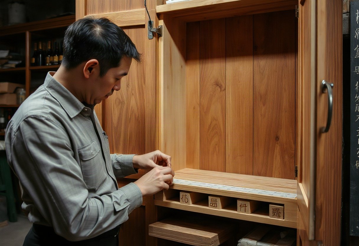 Kiểm tra độ ẩm gỗ và mộng kết cấu tủ