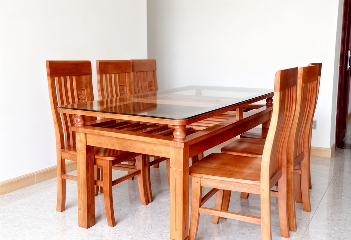 kinh nghiệm chọn bàn ăn gỗ sồi cho chung cư nhỏ - Làm thế nào để chọn kích thước bàn ăn phù hợp?