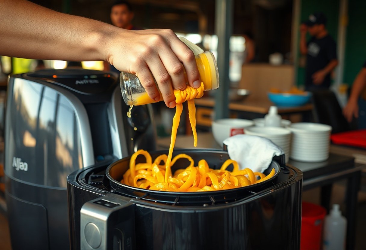 Làm sạch nồi chiên không dầu sau mỗi lần sử dụng