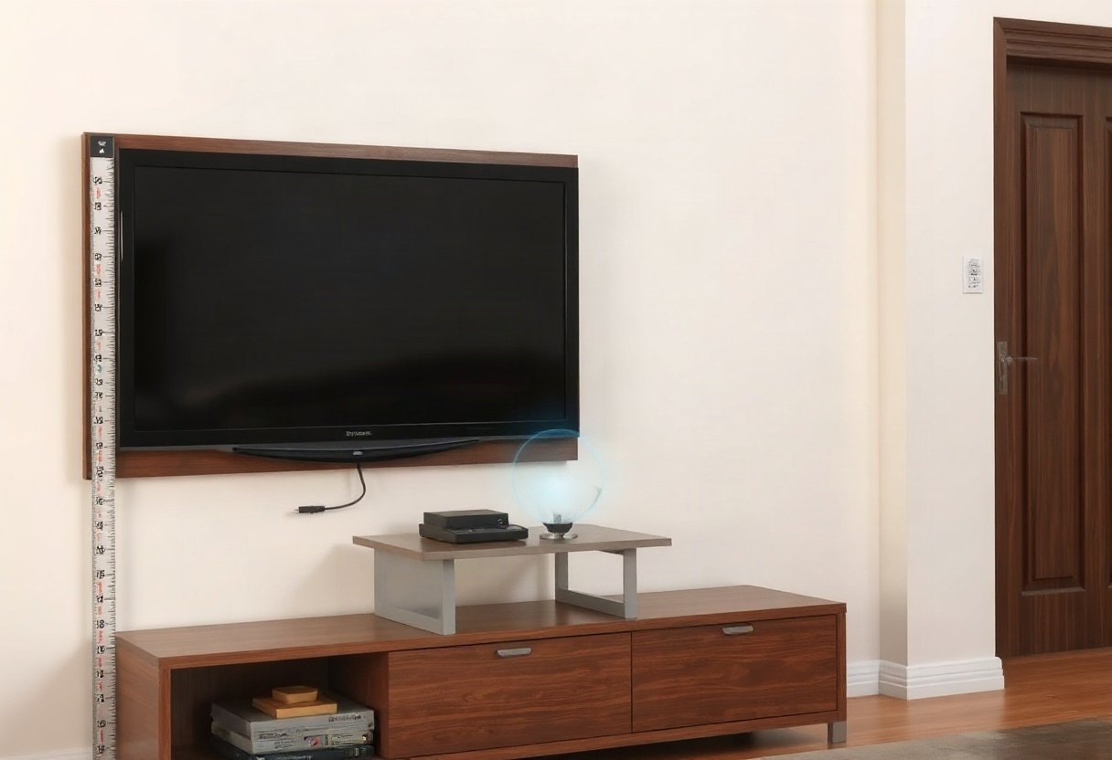 Lựa chọn kích thước kệ tivi