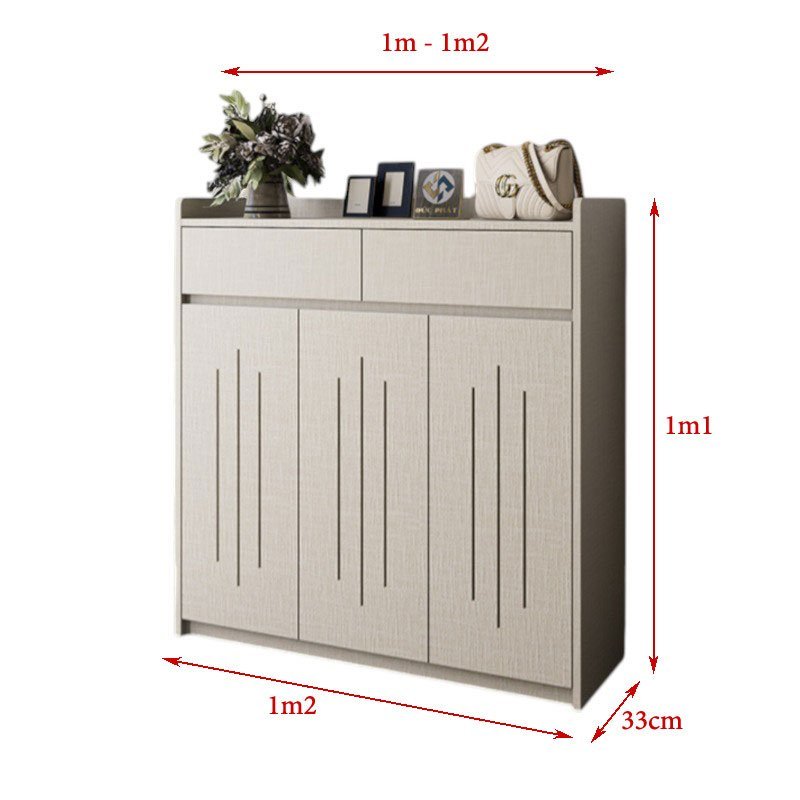 Mẫu tủ giày dép hiện đại