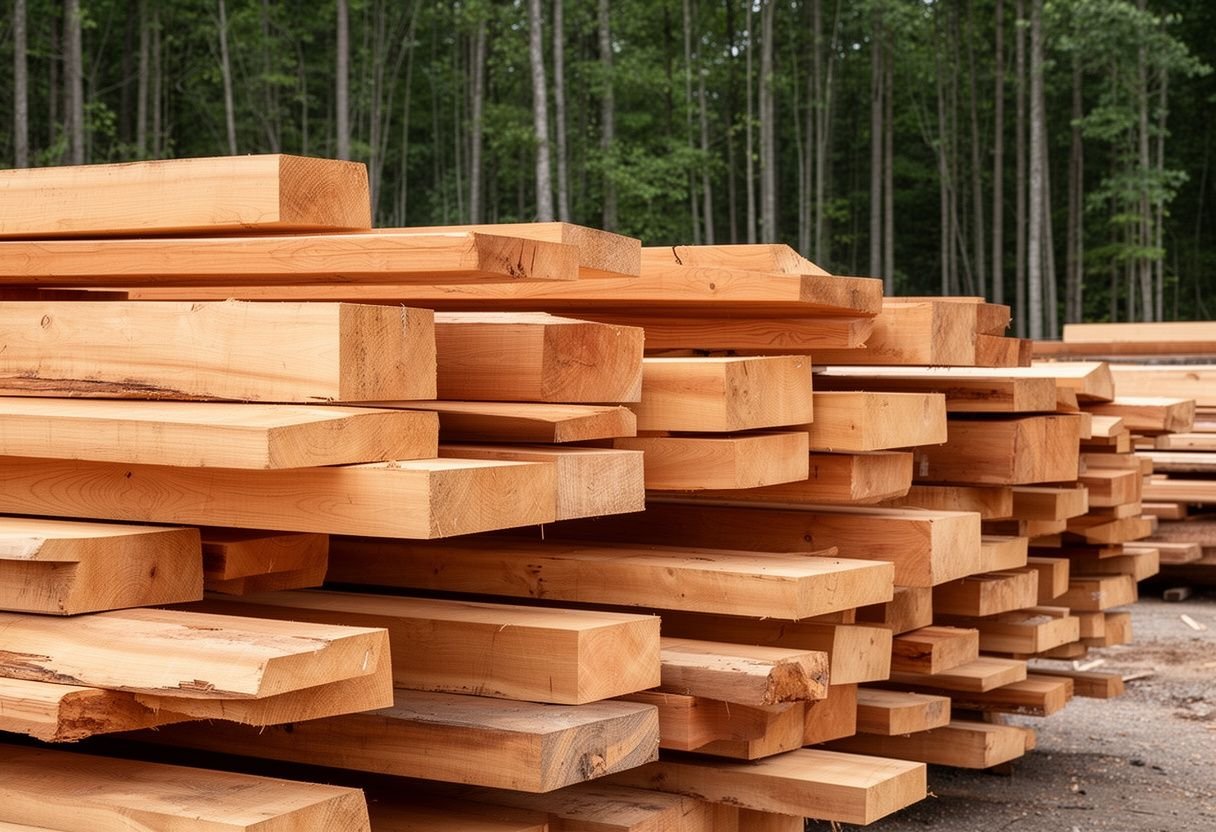 Gỗ tự nhiên xẻ hộp nguyên khối