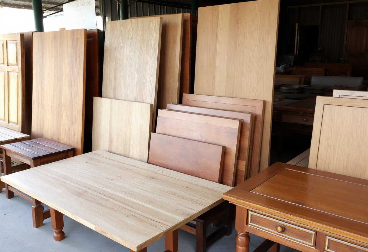 Nội thất gỗ với các loại gỗ khác nhau