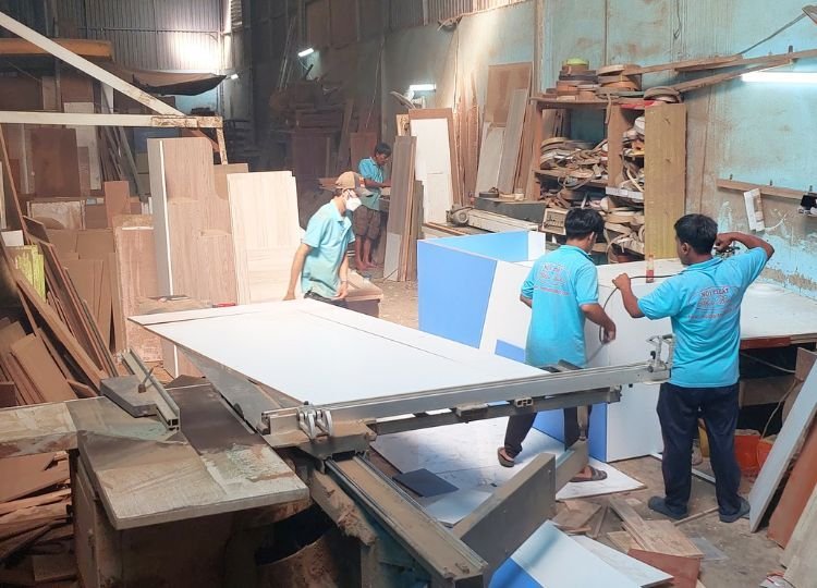 Quầy lễ tân đẹp hiện đại Quầy lễ tân đẹp hiện đại MS 2984