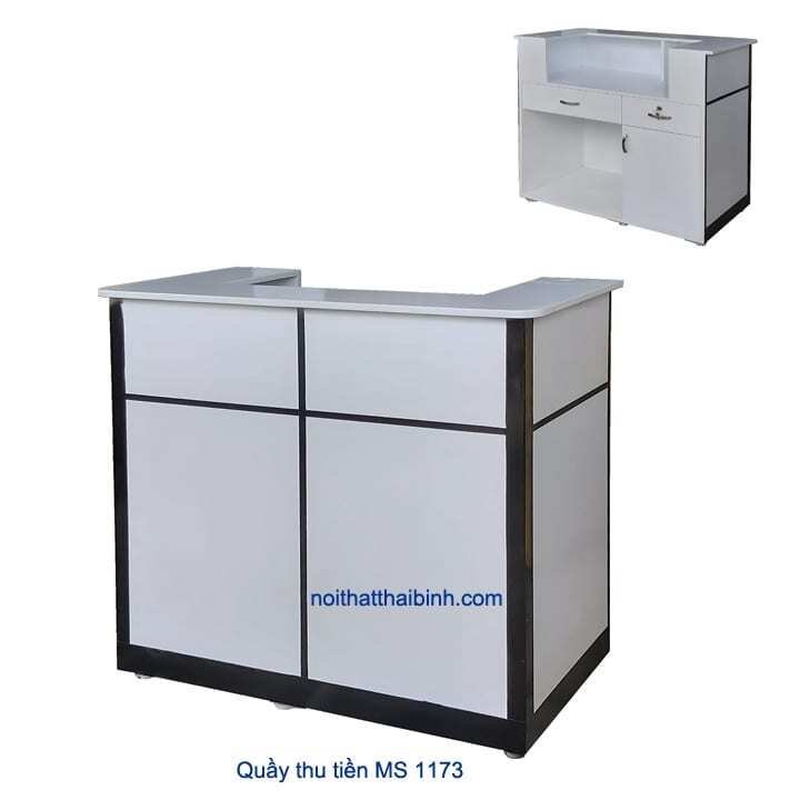 Quầy tính tiền 1m MS 1173 - góc nghiêng
