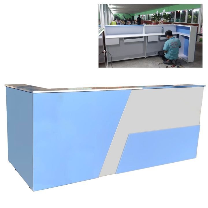 Nơi bán quầy lễ tân đẹp hiện đại Quầy lễ tân đẹp hiện đại MS 2984 - nhìn tổng thể